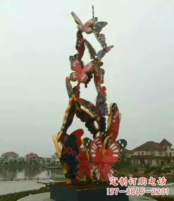 大同中领雕塑:精美不锈钢蝴蝶雕塑