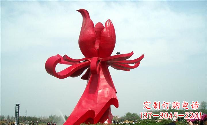 大同艺术精品--中领雕塑专业定制紫荆花雕塑