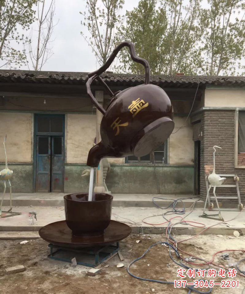 大同茶壶精美铜雕,为您打造经典景观雕塑