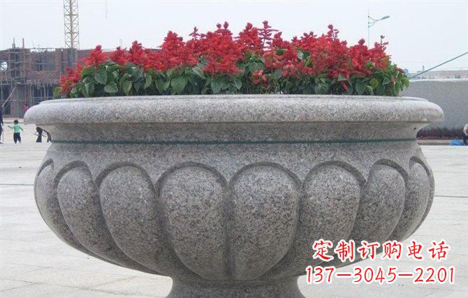 大同广场大理石花盆雕塑
