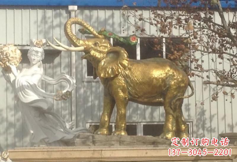 大同海洋之神的守护——大象雕塑