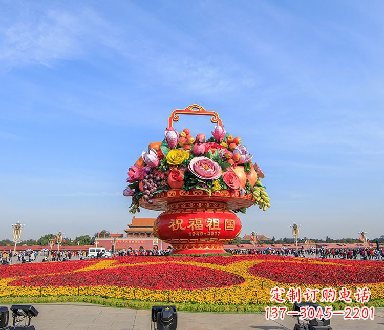 大同大型不锈钢花篮雕塑,艺术缔造美好景观
