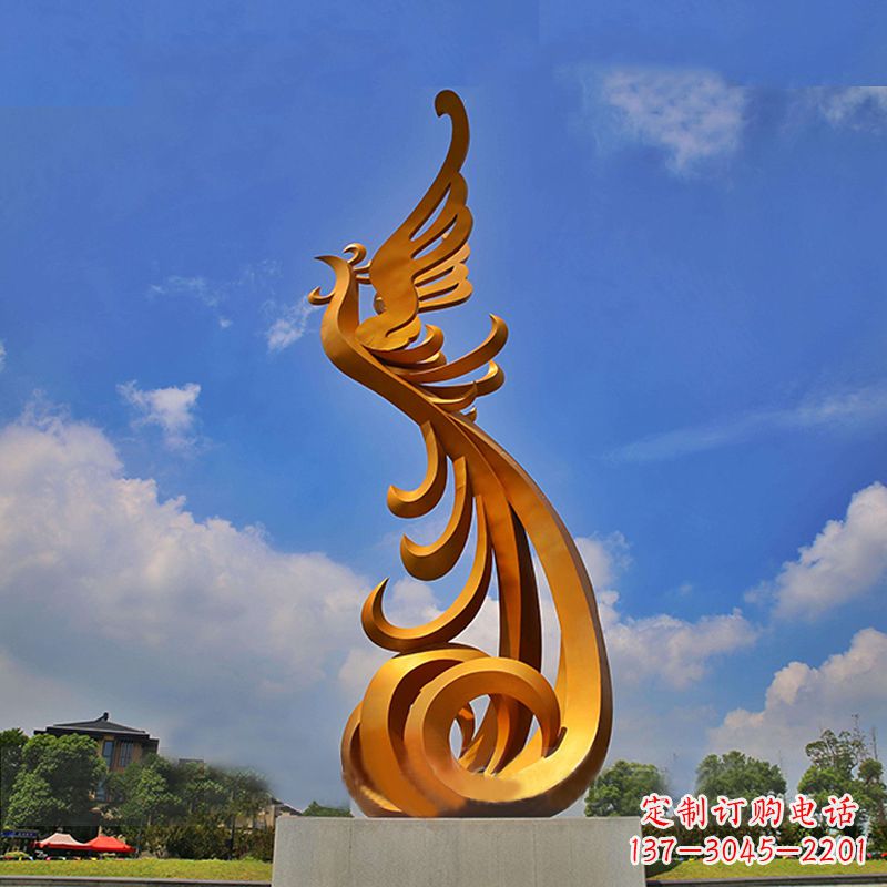 大同精美凤凰不锈钢雕塑