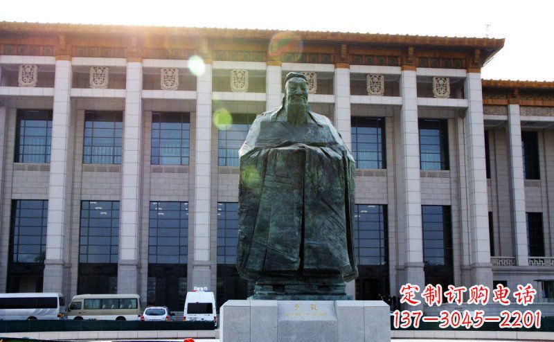 大同传承中国传统文化的孔子雕塑