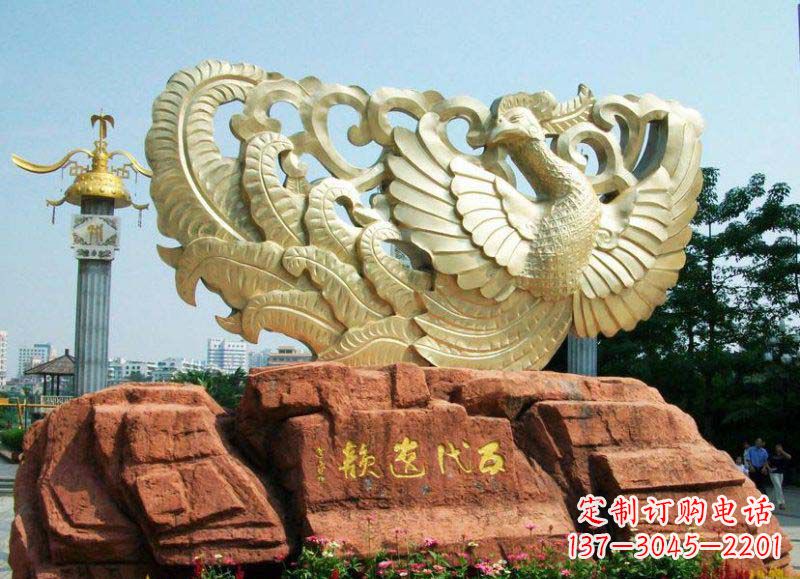 大同中领雕塑凤凰雕塑，精美绝伦