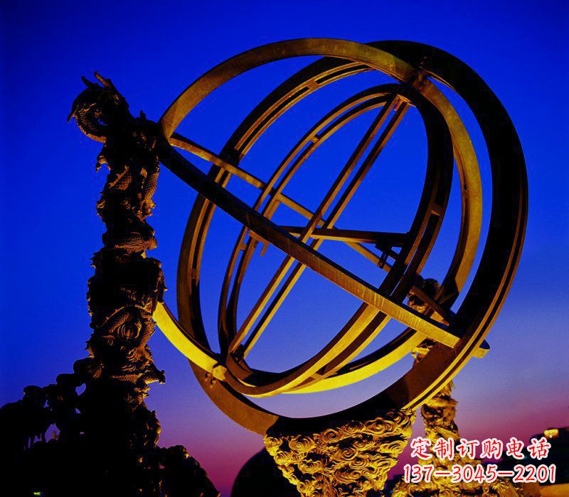 大同广场古代天文仪器浑天仪铜鼎