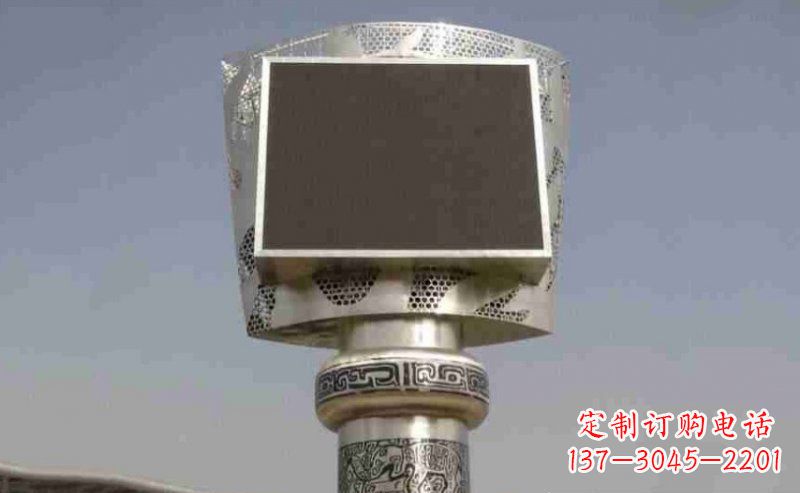 大同广场火炬不锈钢雕塑_2
