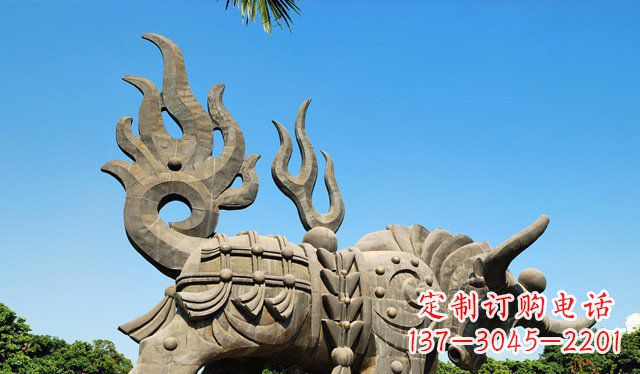 大同铜牛雕塑，精致美观的热带雕塑
