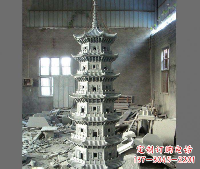 大同多层宝塔石雕,让您的景观更加出彩