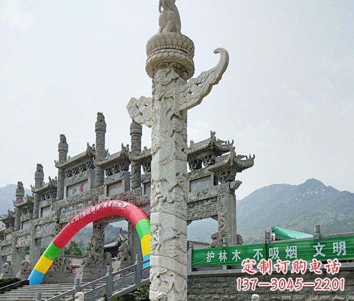 大同中领雕塑汉白玉华表石雕--专业的定制雕塑制作服务