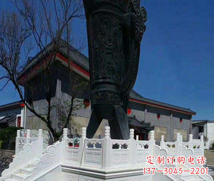 大同汉白玉升旗台石雕:高贵而典雅