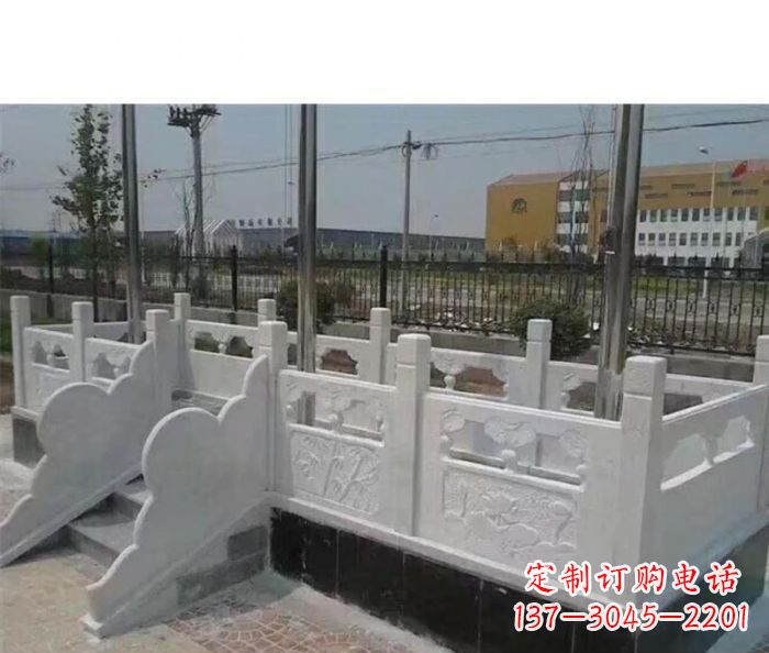 大同完美的城市景观--汉白玉升旗台石雕