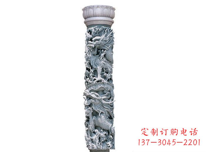 大同中国风龙柱石雕:传承传统文化