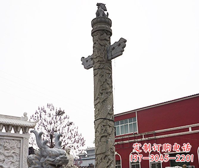 大同广场景观盘龙柱石雕 (6)
