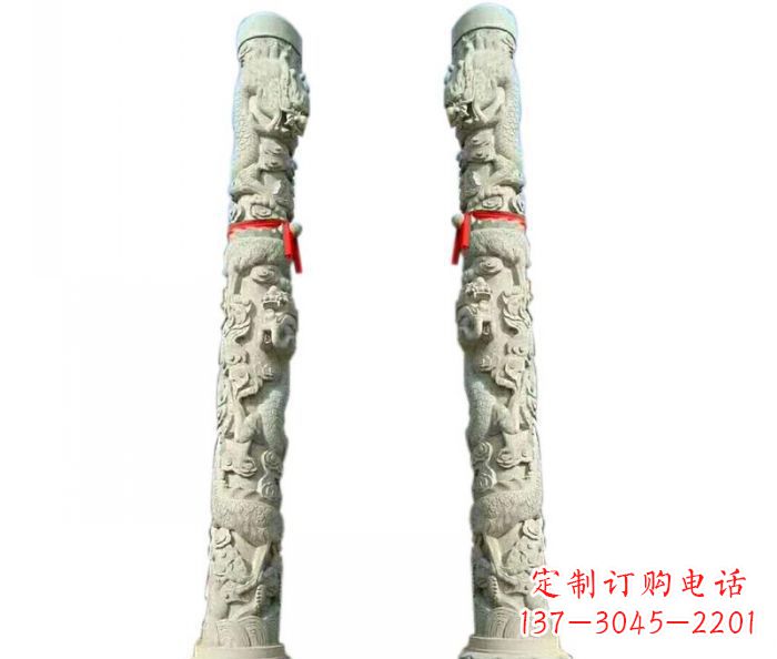 大同时尚的盘龙柱石雕,给你不一样的空间