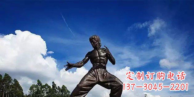 大同流派经典不朽:李小龙名人铜雕