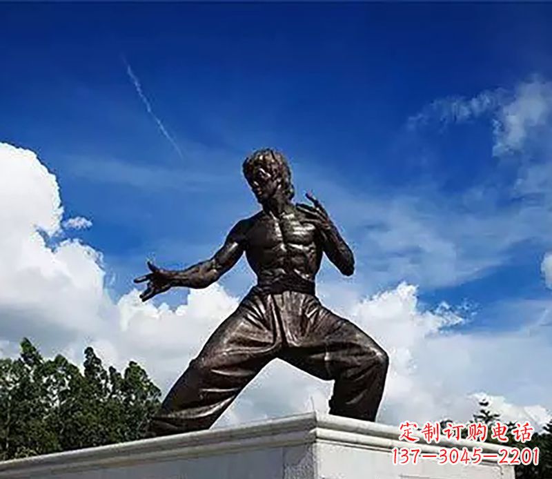 大同铸造传奇——李小龙铜雕塑