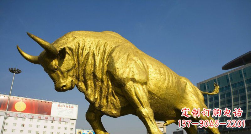 大同广场牛动物铜雕