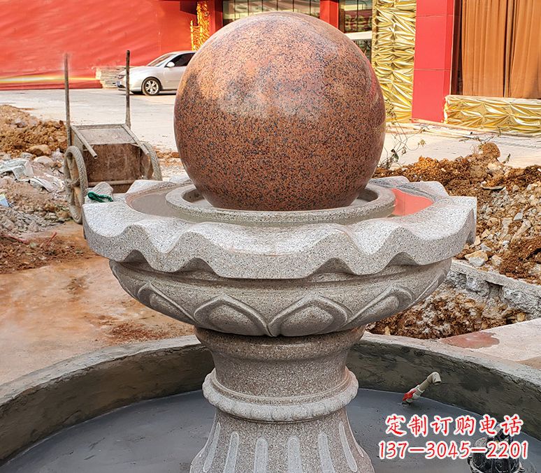 大同精美喷泉石雕塑,点缀室外美感