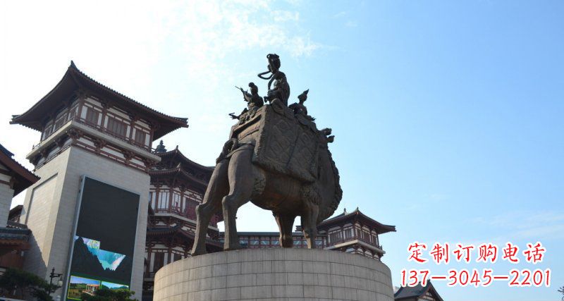大同古典经典,丝绸柔情骆驼雕塑