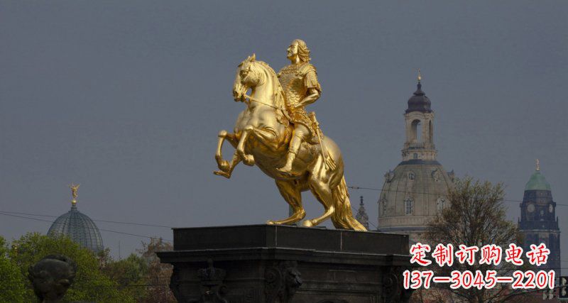 大同西方风格铜骑马雕塑