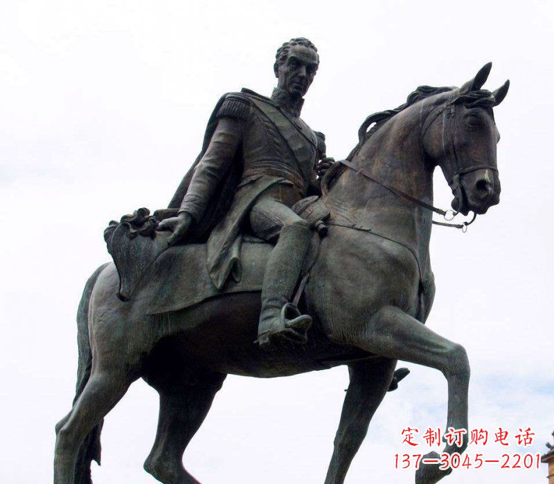 大同中领雕塑:西方风格骑马铜雕