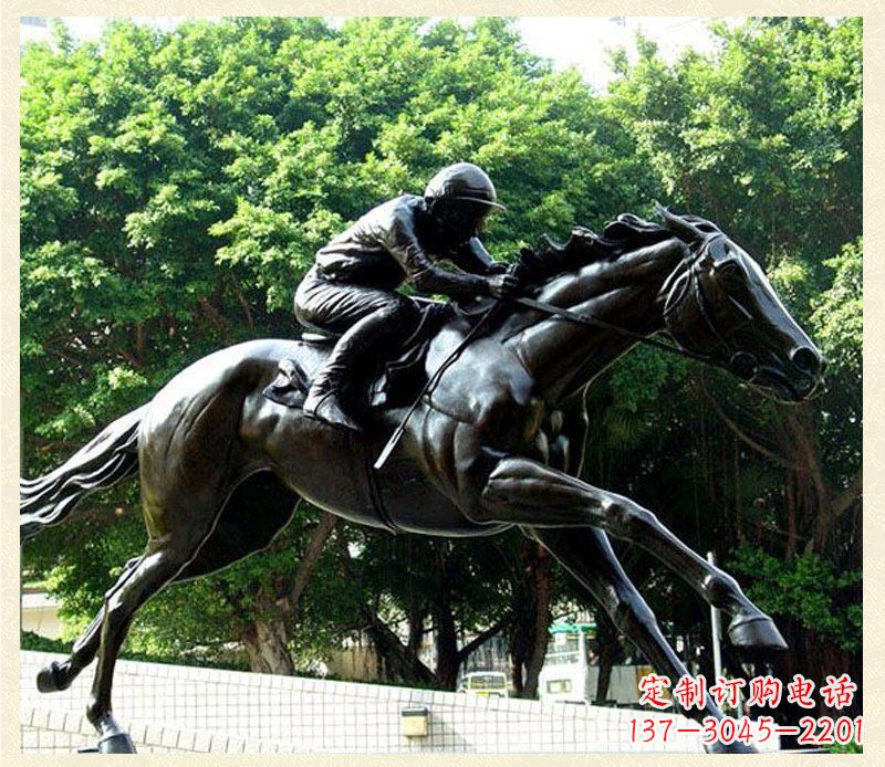 大同精致骑马铜雕,把自然艺术带入生活