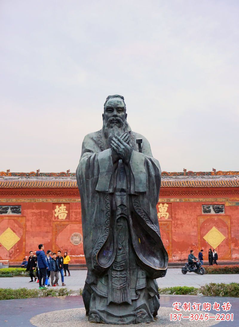 大同传承智慧,典藏精美青铜孔子雕塑
