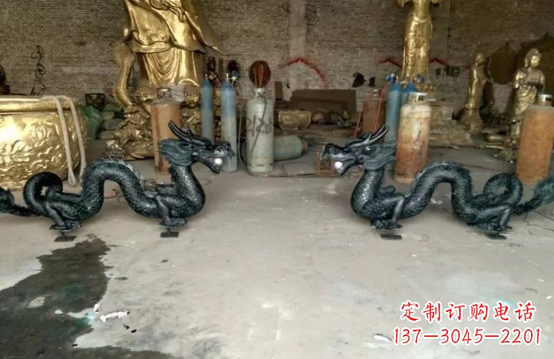 大同中领雕塑精美定制双龙戏珠雕塑