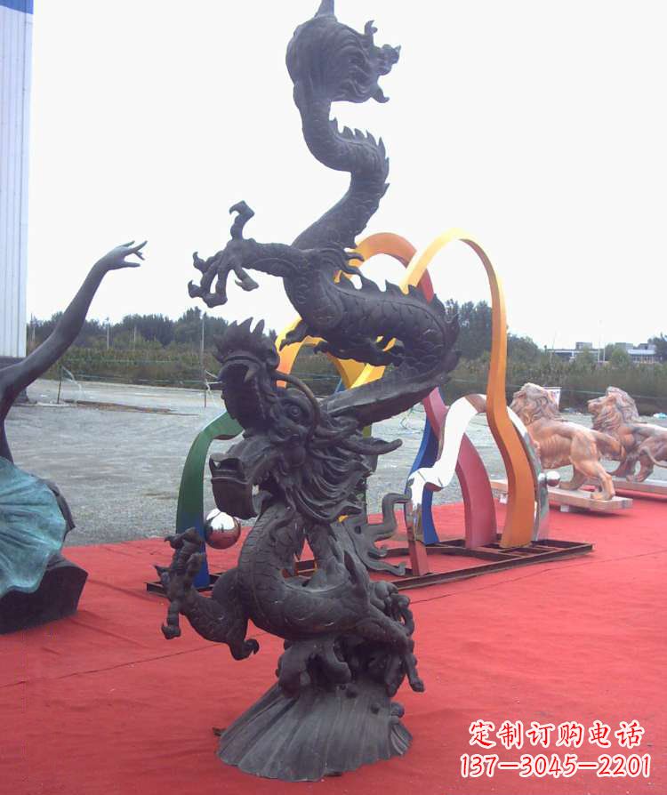 大同精美铜雕龙,汇聚古典气息