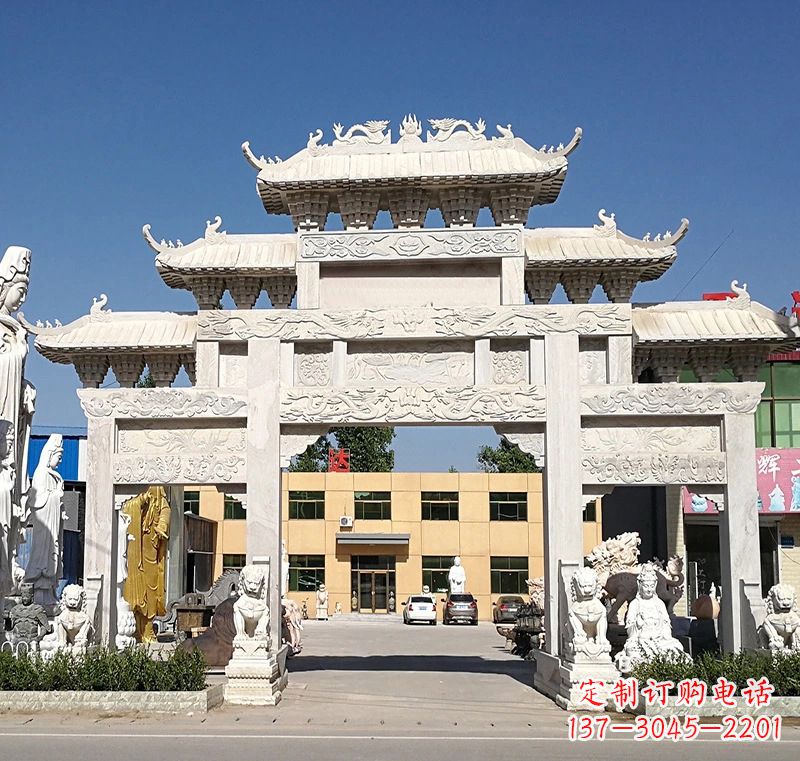 大同广场石雕牌坊:品质卓越的牌坊雕塑