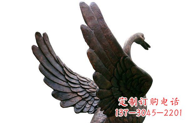 大同中领雕塑|优雅大气的铜雕天鹅