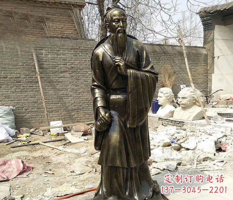 大同传承医德耀中华——华佗铜雕