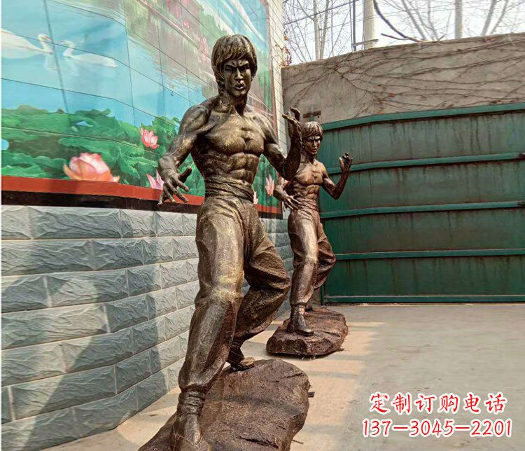 大同专业定制李小龙铜雕小品