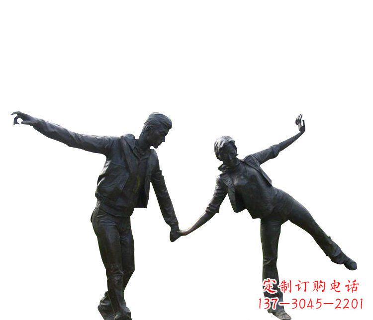 大同铜恋人雕塑,完美呈现浪漫爱情