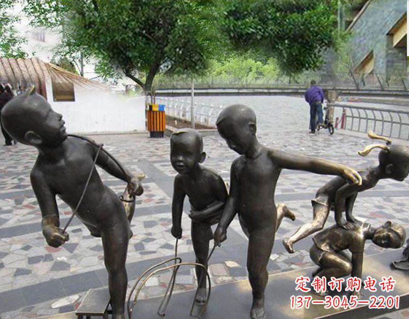 大同专业定制广场铜雕儿童雕塑