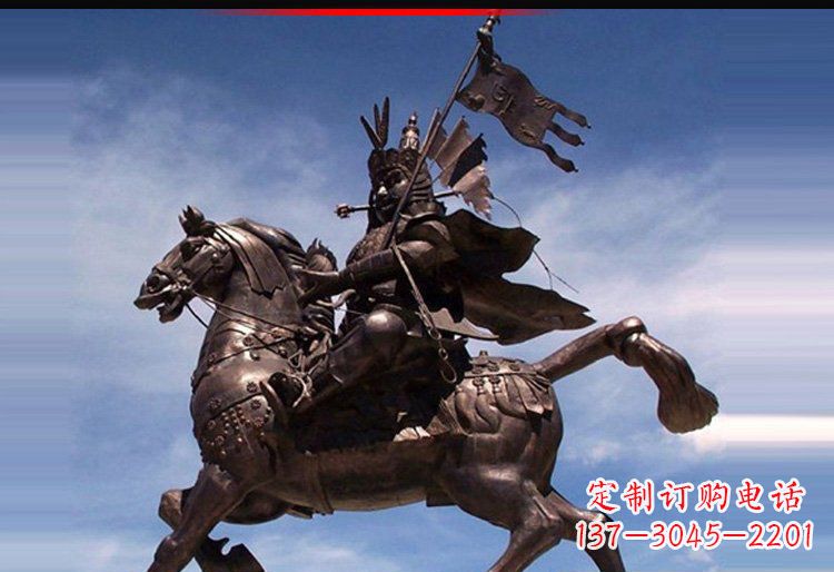 大同风靡全国的将军人物铜雕塑