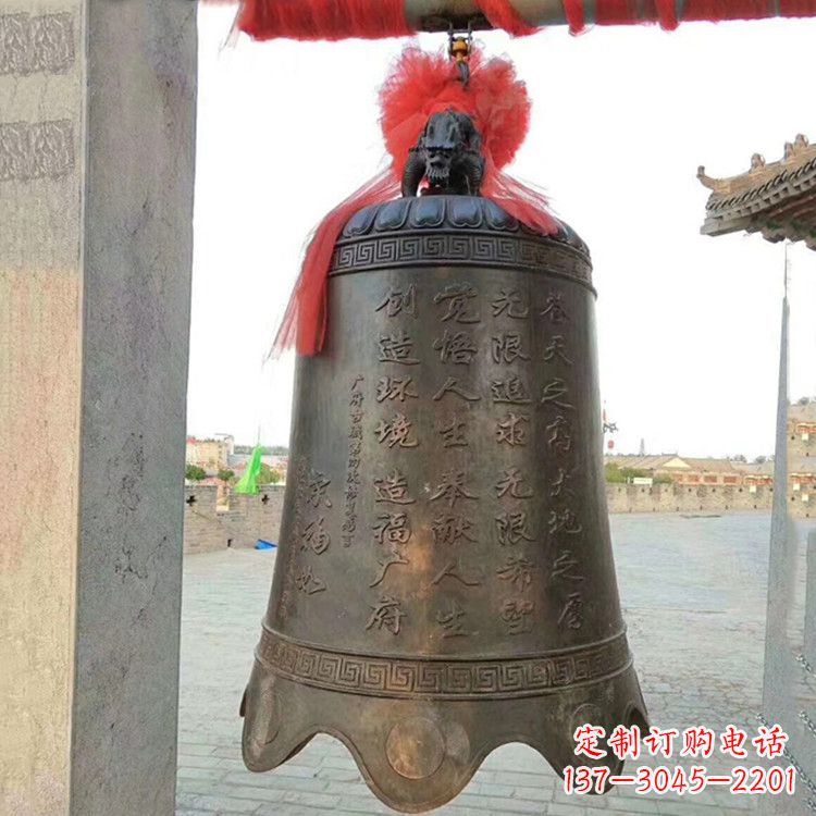 大同传承经典律动热情——亿领中国领先的广场铜钟雕塑