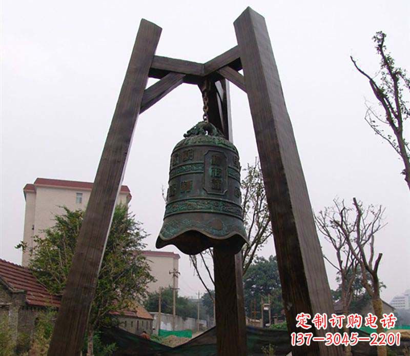 大同大型铜钟雕塑——倍受关注的雕塑定制品