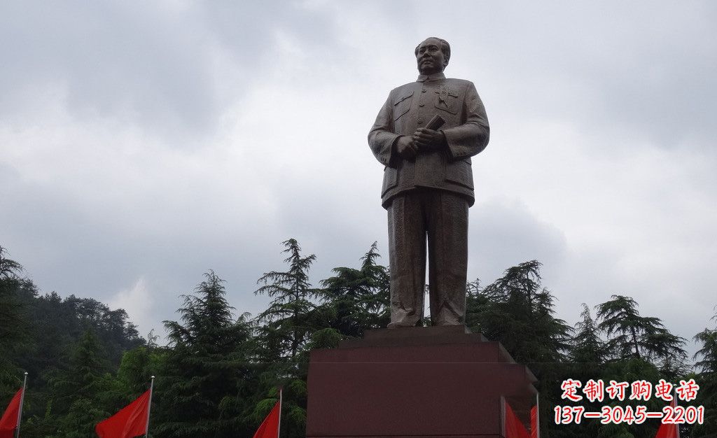 大同广场伟人毛泽东铜雕