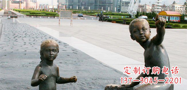 大同为您的广场增添童真热情，小孩雕塑定制