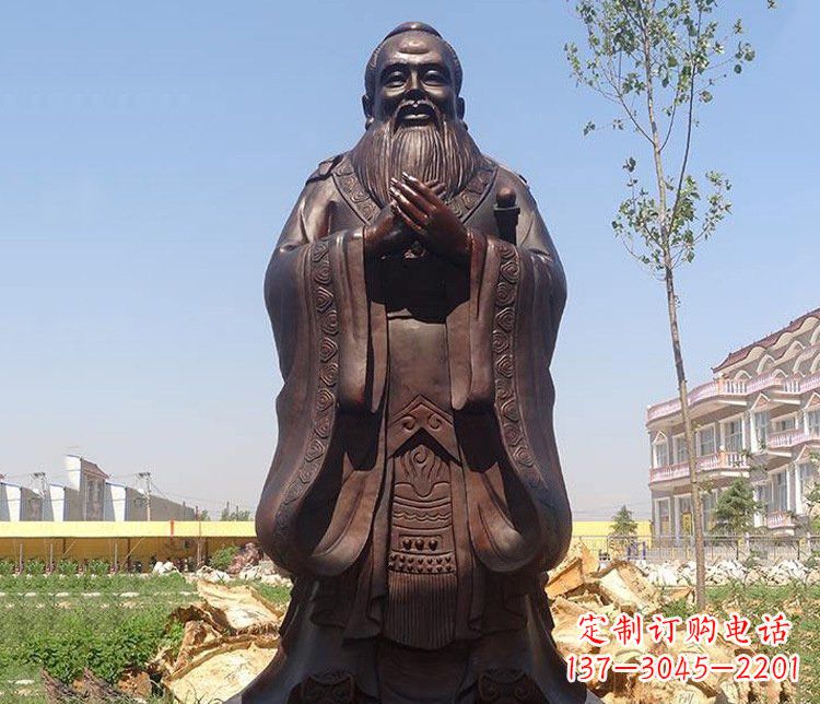 大同精美的纪念孔子雕像,珍藏中华文化精髓