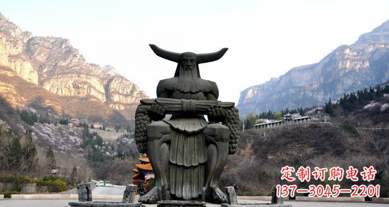 大同中领雕塑炎帝景观铜雕