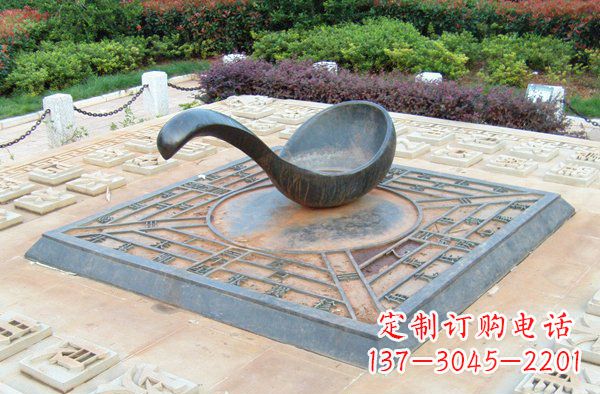 大同让公共空间饱满指引灵性的指南针雕塑