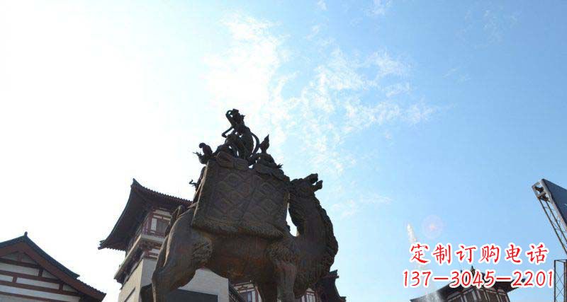 大同山高水长的传说——大型骆驼景观铜雕