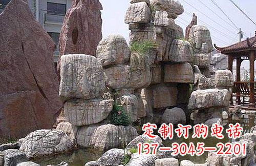 大同引领艺术,华丽山水:龟纹石假山雕塑