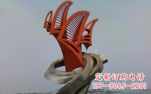 大同定制不锈钢帆船雕塑