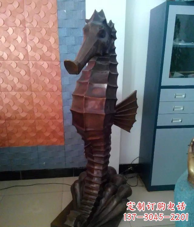大同海马铸铜动物铜雕