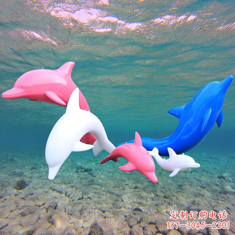 大同海豚玻璃钢彩绘雕塑–彰显唯美与深情