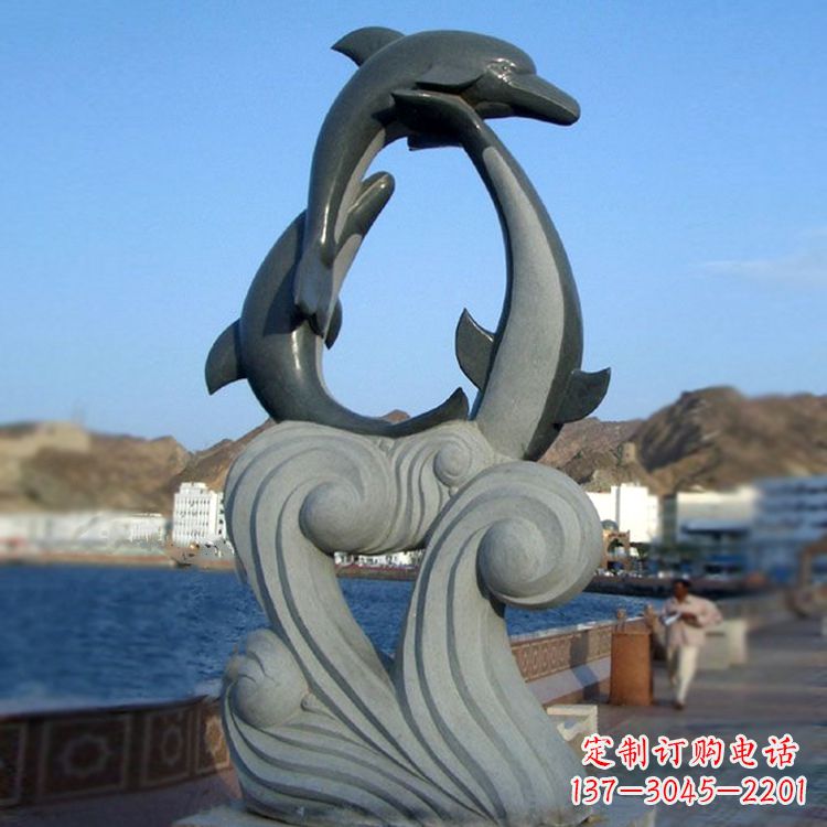 大同欣赏海豚石雕塑的美丽